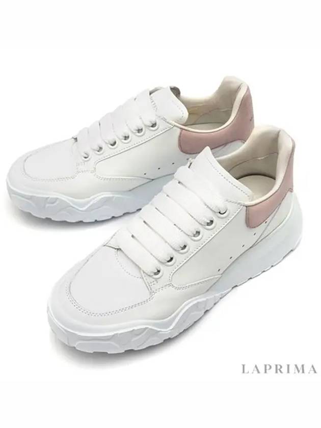 Court Trainers Suede Tab Low Top Sneakers White - ALEXANDER MCQUEEN - BALAAN 4