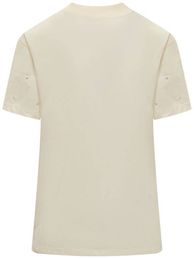 All-over embellished crew neck t-shirt 3542MDM107237798 02 - MSGM - BALAAN 3