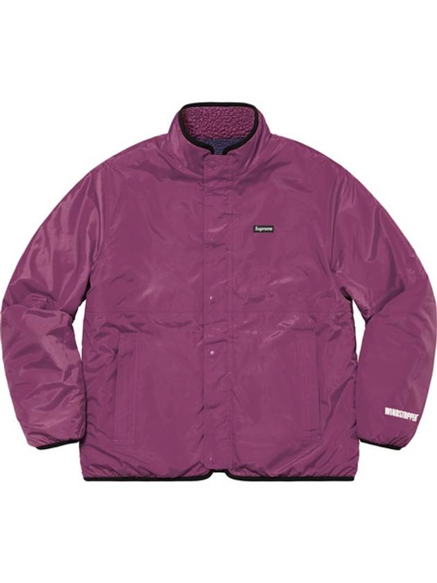 Reversible Colorblocked Fleece Jacket Purple - SUPREME - BALAAN 4