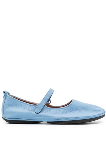 Right Leather Mary Jane Flat Shoes Blue - CAMPER - BALAAN 1