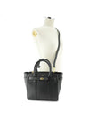 Bayswater Zipped Mini Classic Grain Tote Bag Black - MULBERRY - BALAAN 2