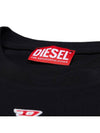 Men's T Diego D Patch Short Sleeve T-Shirt Black - DIESEL - BALAAN 5