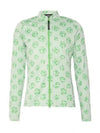 Patric Sphere Dot Jacquard Mid Layer Zip-Up Jacket Green White - J.LINDEBERG - BALAAN 2