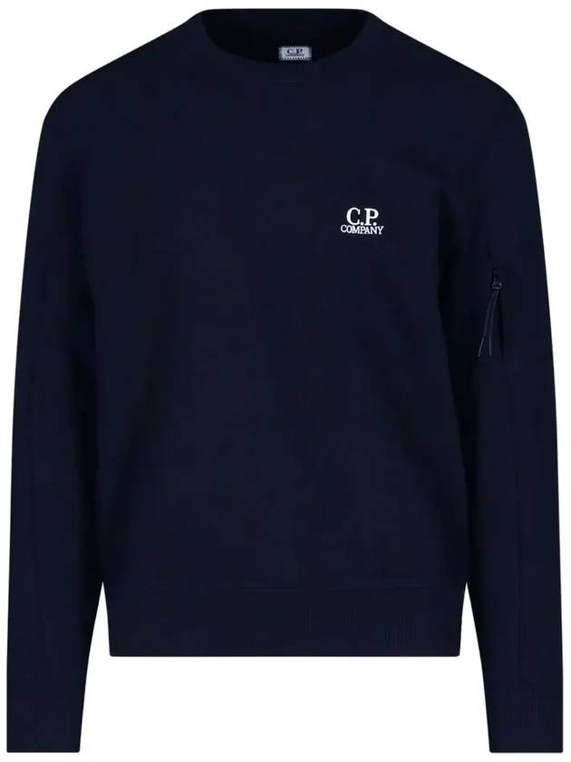 Diagonal Raised Sweatshirt Navy - CP COMPANY - BALAAN 3