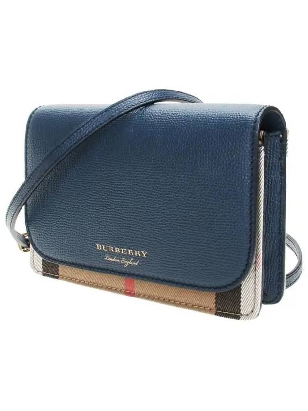 New Hampshire Shoulder Bag Navy - BURBERRY - BALAAN 3