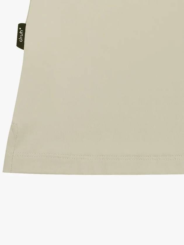 Drew Single Variation Color Scheme Short Sleeve T-Shirt DF42ST03BEIGE - DRUH GOLF - BALAAN 5