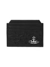 Embossing Slim Card Wallet Black - VIVIENNE WESTWOOD - BALAAN 2