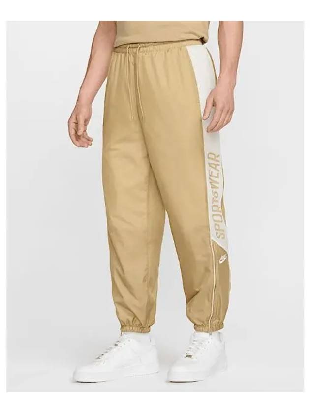 Club Woven Jogger Track Pants Beige - NIKE - BALAAN 2