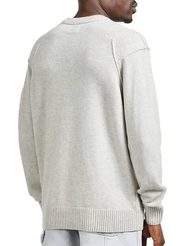 CP Company Lambswool GRS Crew Neck Knit Sweater 17CMKN047A 110149A M13 - CP COMPANY - BALAAN 3