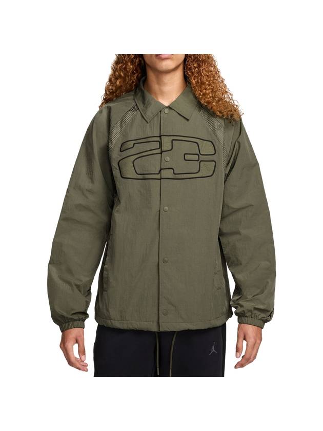 Jordan Essentials Coaches Jacket Green - NIKE - BALAAN 1