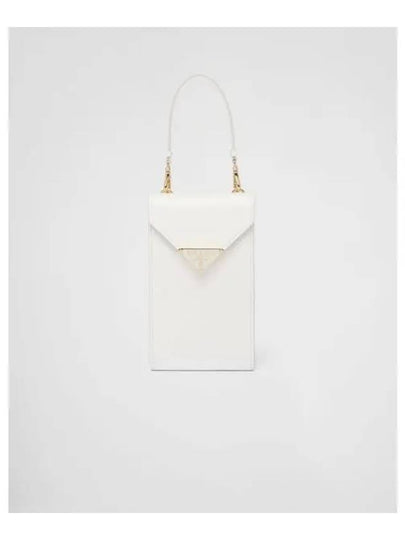 Saffiano Leather Mini Bag White - PRADA - BALAAN 2