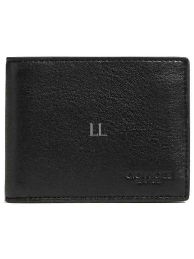 Slim Billfold Half Wallet Black - COACH - BALAAN 2