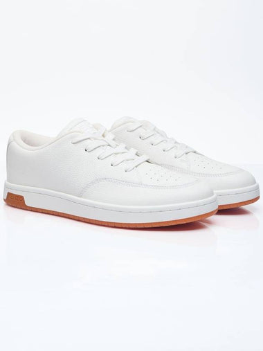 Dome Trainer Leather Low Top Sneakers Off White - KENZO - BALAAN 1