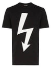 Same day New Lightning Bolt short sleeve t shirt black PBJT477A L533S 524 - NEIL BARRETT - BALAAN 2