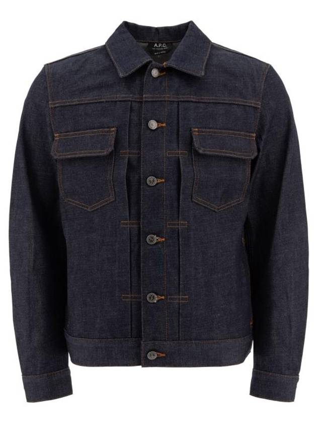 Men's Work Denim Jacket Indigo - A.P.C. - BALAAN 2