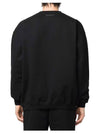 Crystal Logo Crew Neck Sweatshirt Black - VETEMENTS - BALAAN 4