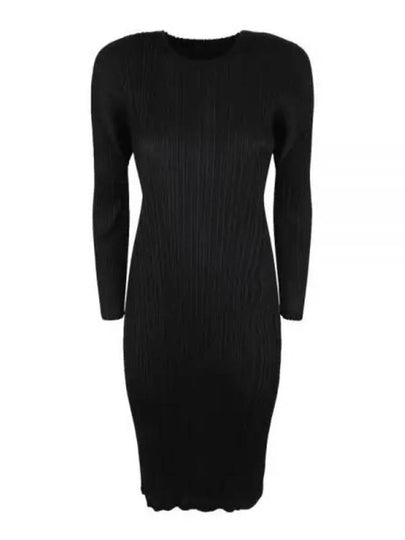 MC September Pleated Midi Dress Black - ISSEY MIYAKE - BALAAN 2