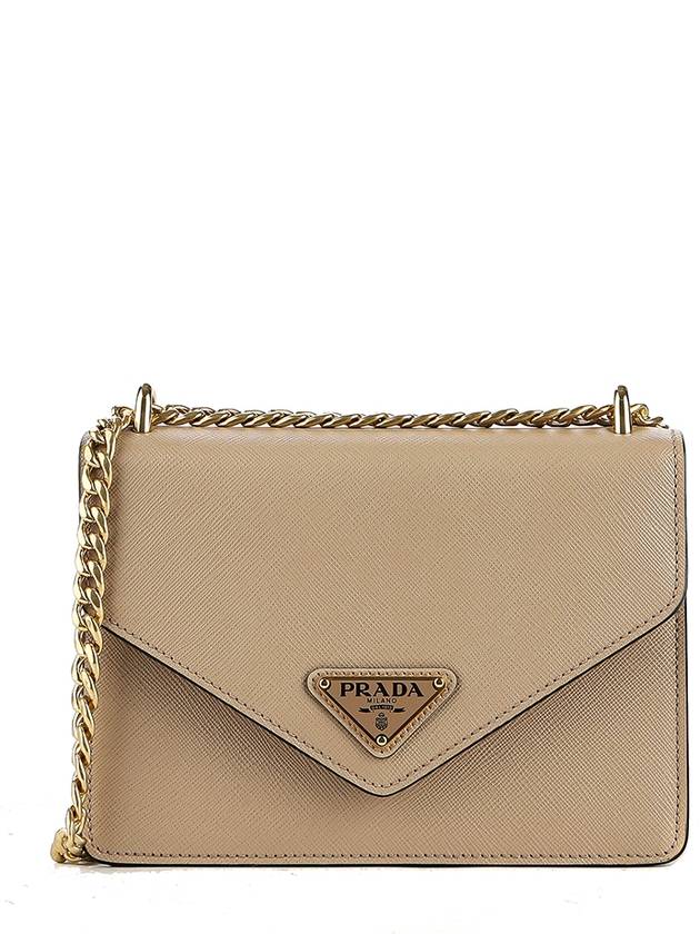 Women's Saffiano Triangle Logo Shoulder Bag 1BD200 2EDV CAMMEO - PRADA - BALAAN 1