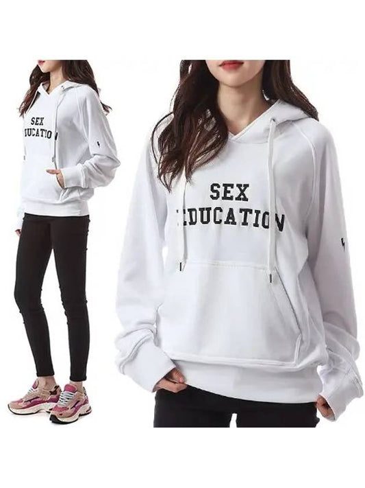 Three-dimensional color combination lettering women's hooded sweatshirt PBJS599S N511S 2337 - NEIL BARRETT - BALAAN 1