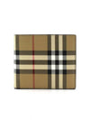 Check Pattern Half Halfwallet Beige - BURBERRY - BALAAN 2