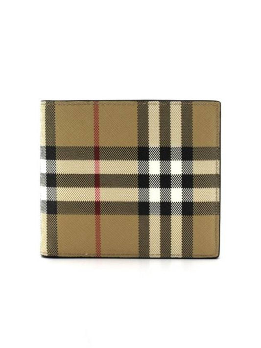 Check Pattern Half Halfwallet Beige - BURBERRY - BALAAN 2