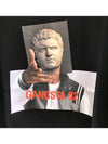 Gangster Print Short Sleeve T-Shirt Black - NEIL BARRETT - BALAAN 5