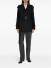 Gabardine Trench  Coat Black - BURBERRY - BALAAN 6