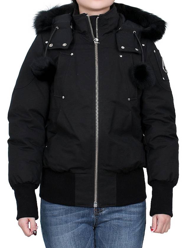 Orginal Debbie Shearling Bomber Jacket Black - MOOSE KNUCKLES - BALAAN 2