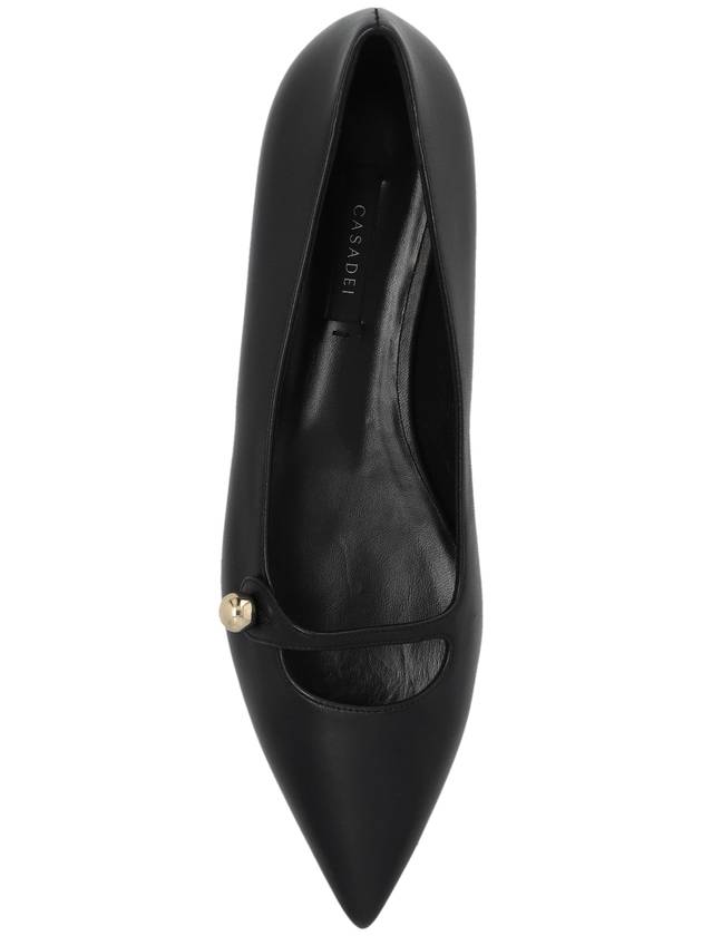 Casadei Leather Ballet Flats, Women's, Black - CASADEI - BALAAN 6