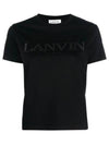 Short Sleeve T Shirt RWTS0030J208 10 Black - LANVIN - BALAAN 1