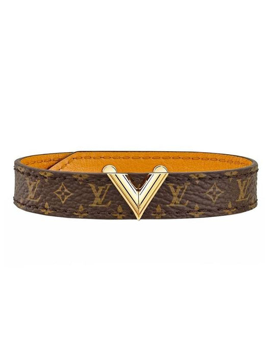 Essential V Monogram Bracelet Brown - LOUIS VUITTON - BALAAN 1