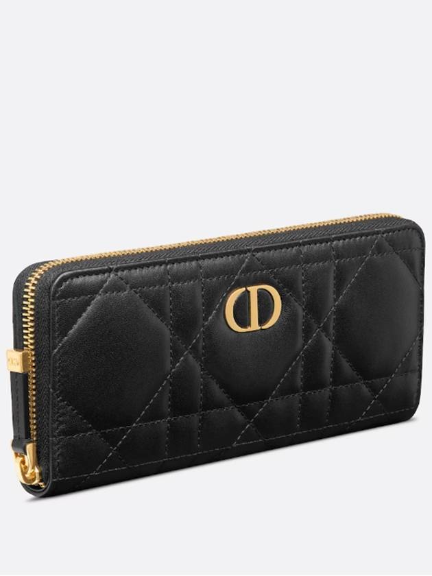 Miss Caro Voyageur Slim Long Wallet Black - DIOR - BALAAN 3