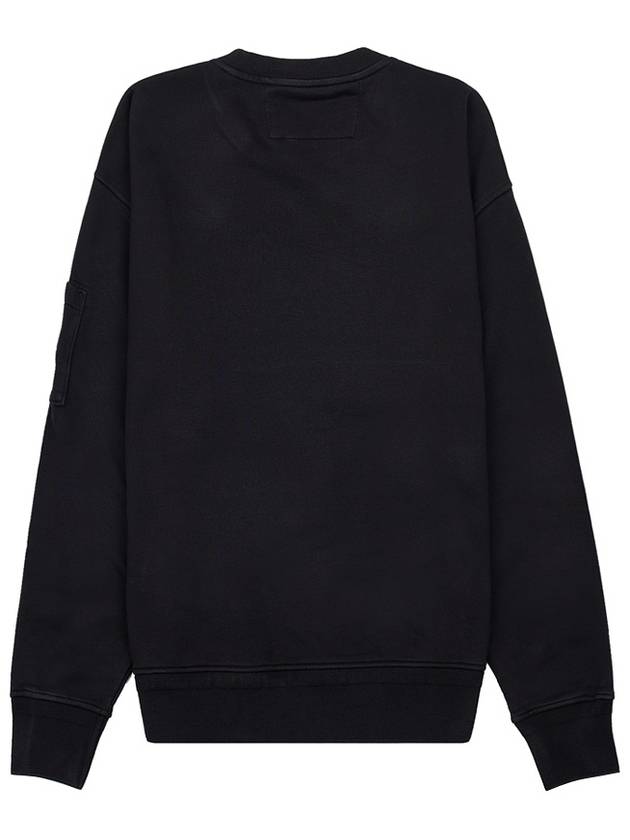 Cotton Diagonal Fleece Lens Sweatshirt Black - CP COMPANY - BALAAN 3