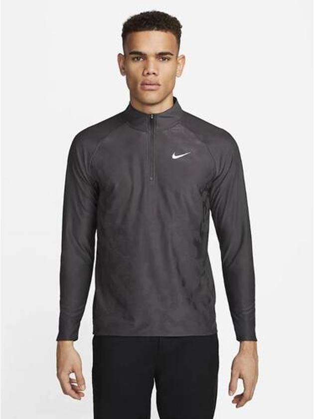 Golf Dri-Fit ADV Tour Half Zip Long Sleeve T-Shirt Anthracite - NIKE - BALAAN 2