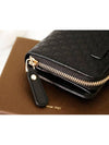 GG Micro Ssima Zipper Half Wallet Black - GUCCI - BALAAN 4