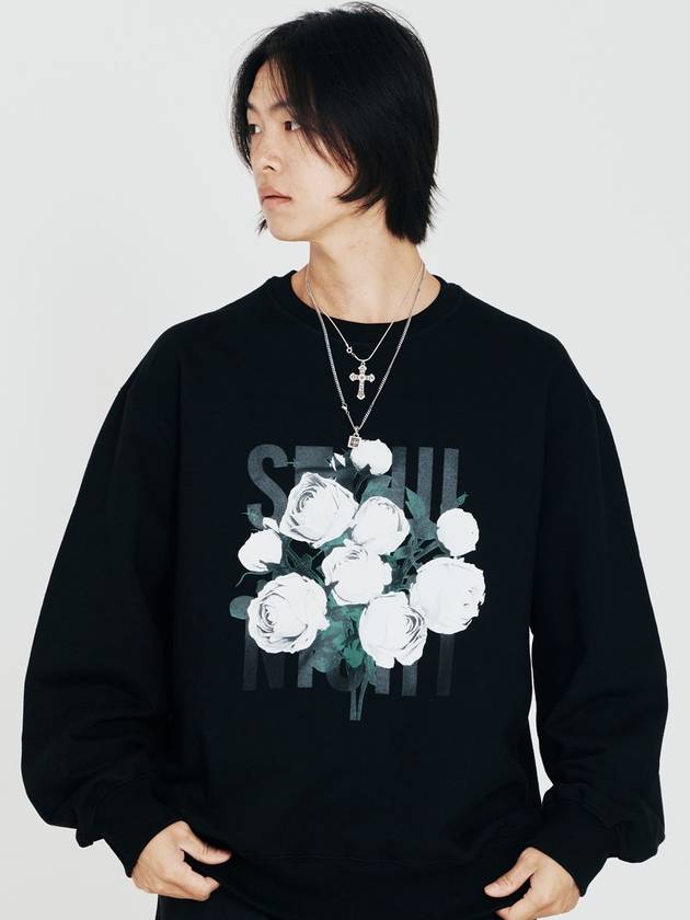 Tee Colorful Flower Seoul Night Sweatshirt Black - GRAN TURISMO - BALAAN 3