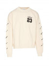 23 Logo Skate Sweatshirt OMBA054S24FLE009 0310 B0010999217 - OFF WHITE - BALAAN 1