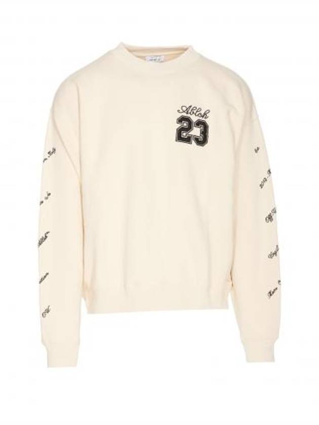 23 Logo Skate Sweatshirt OMBA054S24FLE009 0310 B0010999217 - OFF WHITE - BALAAN 1