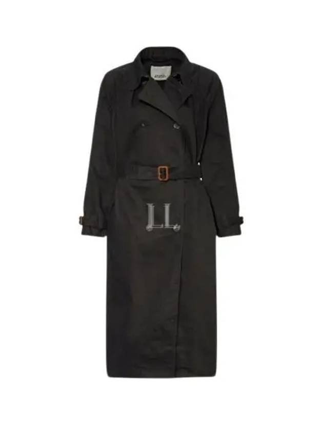 Edenna Trench Coat Black - ISABEL MARANT - BALAAN 2