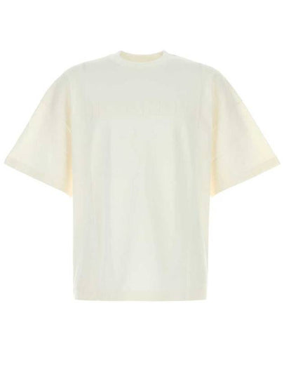 Logo Print Short Sleeve T-Shirt White - JIL SANDER - BALAAN 2