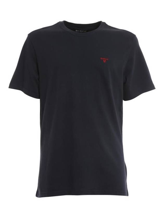 Embroidered Logo Essential Sports Short Sleeve T-Shirt Navy - BARBOUR - BALAAN 2