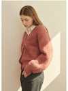 Women's Seraphic Angora Cardigan Pink - MICANE - BALAAN 6