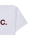 VPC Logo Organic Cotton Short Sleeve T-Shirt White - A.P.C. - BALAAN 7