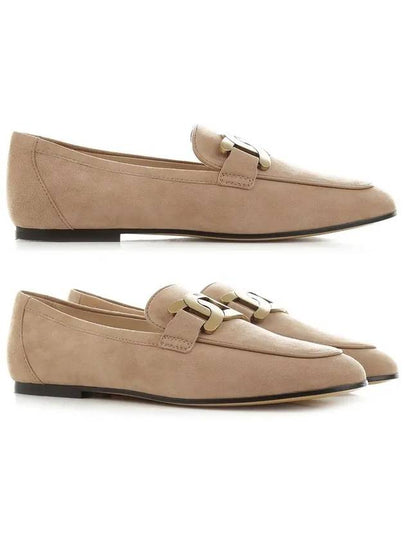 Women's Kate Suede Loafers Beige - TOD'S - BALAAN 2