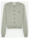 Bold Fox Head Patch Regular Cardigan Grey - MAISON KITSUNE - BALAAN 3