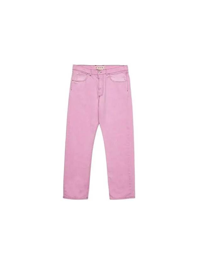 Men's Pantalone Straight Pants Pink - MARNI - BALAAN 2