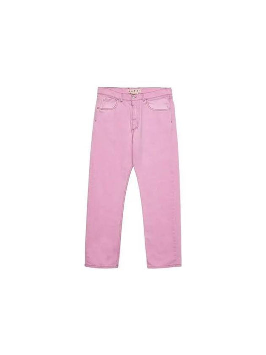 Men's Pantalone Straight Pants Pink - MARNI - BALAAN 2