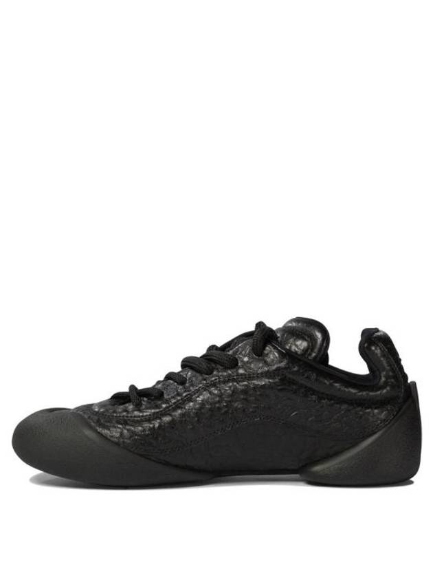 Flexion Lace-Up Low Top Sneakers Black - ALEXANDER MCQUEEN - BALAAN 4