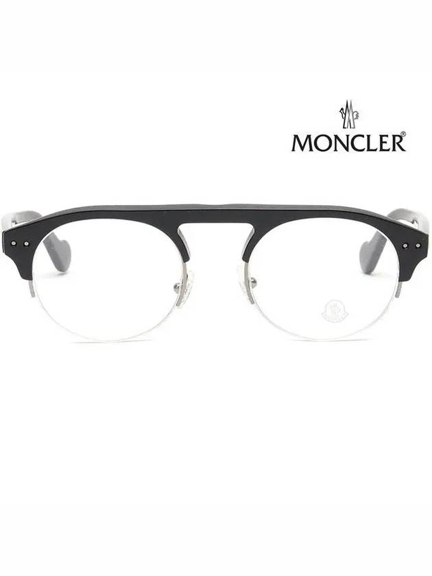 Eyewear Half Rimless Eyeglasses Black - MONCLER - BALAAN 4