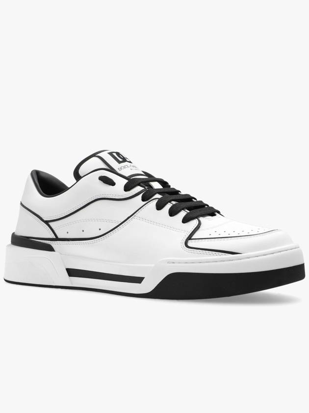 New Rome DG Logo Calfskin Low Top Sneakers White - DOLCE&GABBANA - BALAAN 5